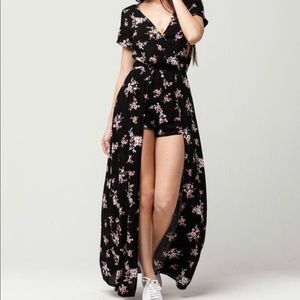 Maxi dress romper floral
